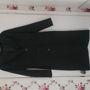 Chic Black Button-Up Coat